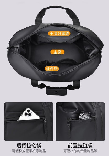 Large-Capacity Gym & Travel Duffel With Wet-Dry Compartments