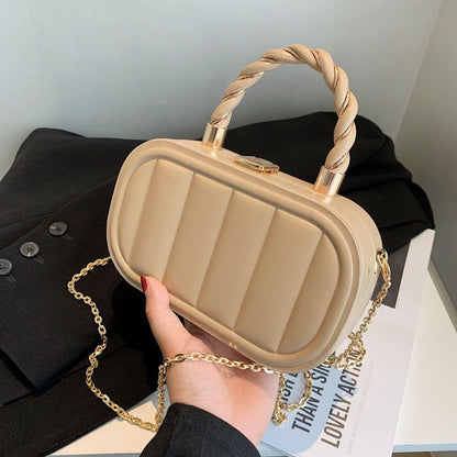 Mini Cosmetic Box Bag With Chain Strap
