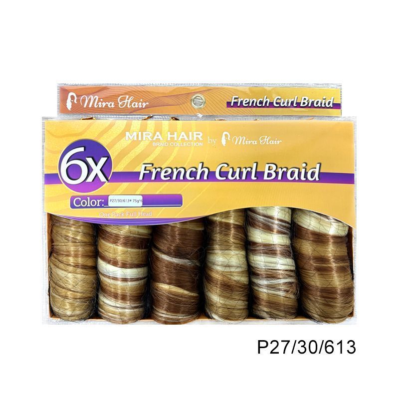 6X French Spiral Curl Crochet Hair - product view 25