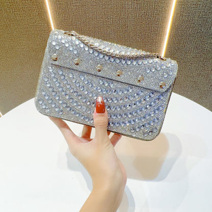 Pearl & Rhinestone Flap Evening Bag