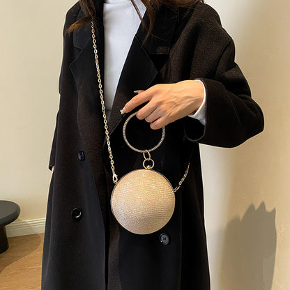 Mini Evening Handbag With Ball Chain
