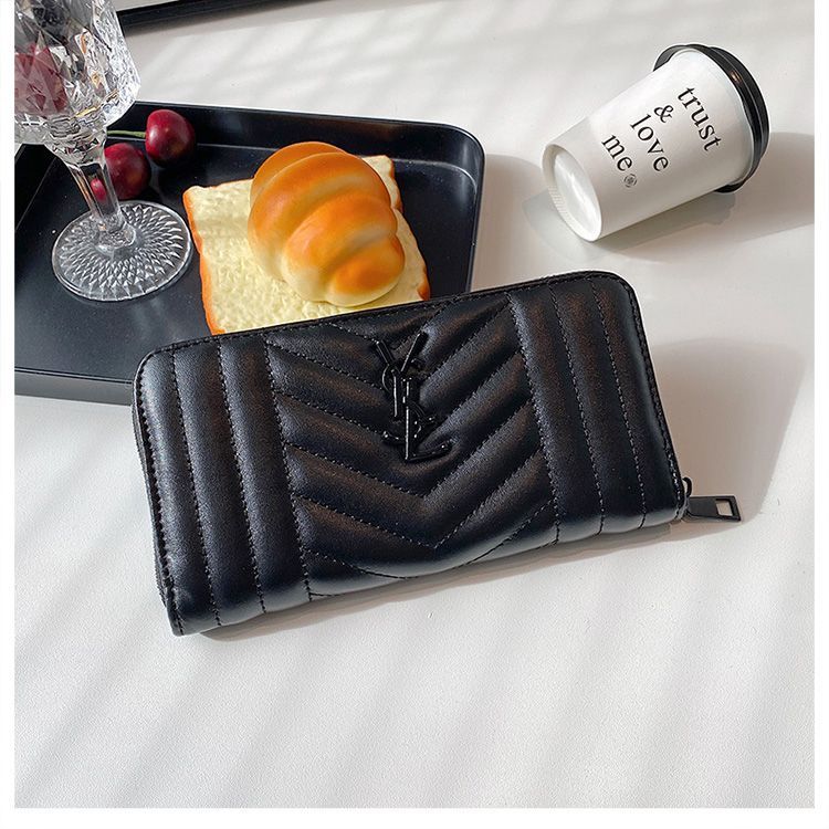 Vertical Quilted Clutch Wallet - product view 3
