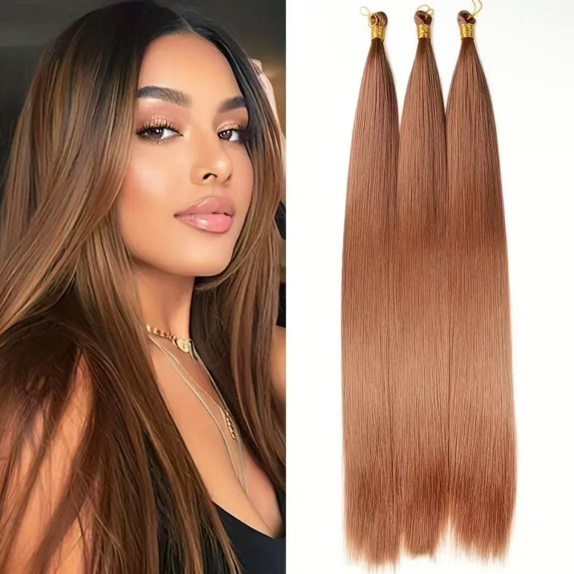 Straight Bulk Hair Extensions - product view 1