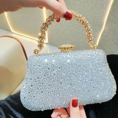 Rhinestone Mini Chain Evening Bag