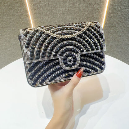 Pearl & Rhinestone Flap Evening Bag