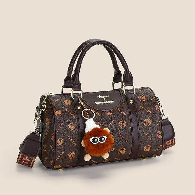 Large-Capacity Printed Shoulder & Crossbody Handbag