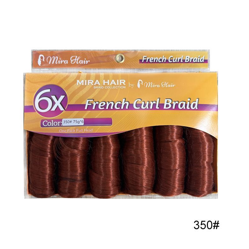 6X French Spiral Curl Crochet Hair - product view 7