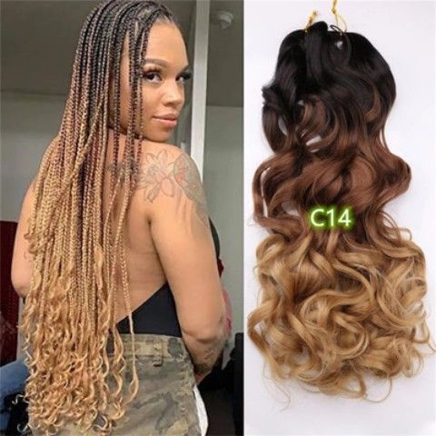 Spiral Curl Bulk Braiding Hair, 22 Inch - product view 15