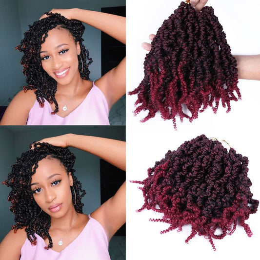 Short Spring Twist Crochet Hair, 10 Inch - product view 1