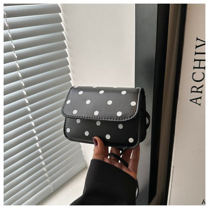 Polka-Dot Square Underarm Shoulder Bag