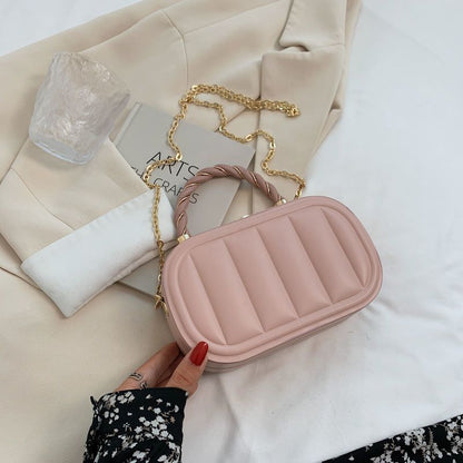 Mini Cosmetic Box Bag With Chain Strap