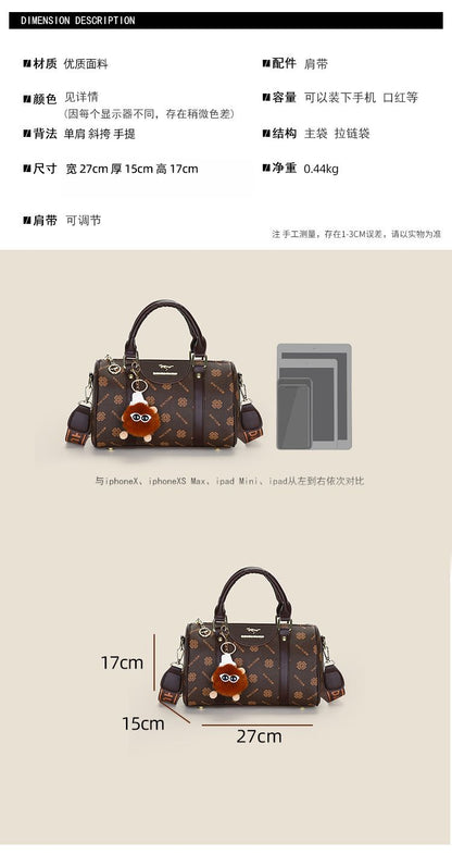 Retro Large-Capacity Pillow Handbag
