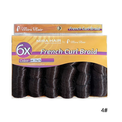 6X French Spiral Curl Crochet Hair - product view 2
