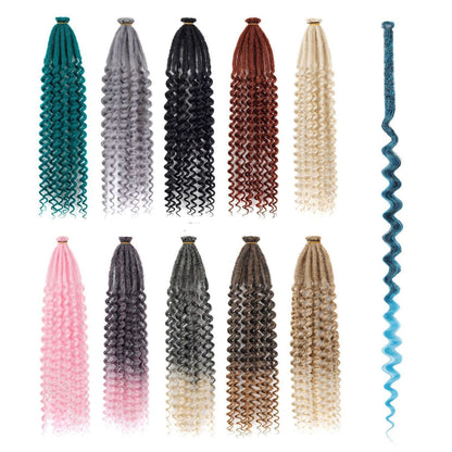 Curly-End Locs Crochet Hair, 24 Inch - product view 1
