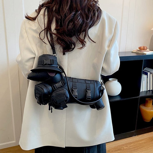 Unisex Large-Capacity Utility Messenger Bag