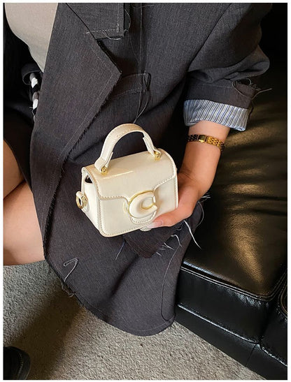 Girls' Mini Square Top-Handle Crossbody Bag