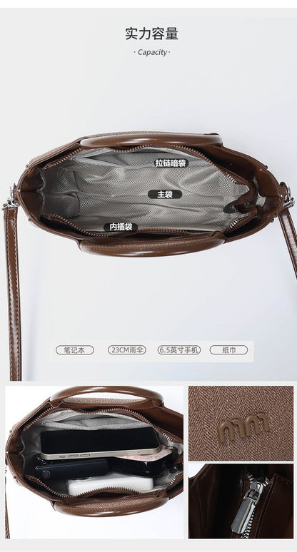 Basket-Style Top-Handle Commuter Handbag