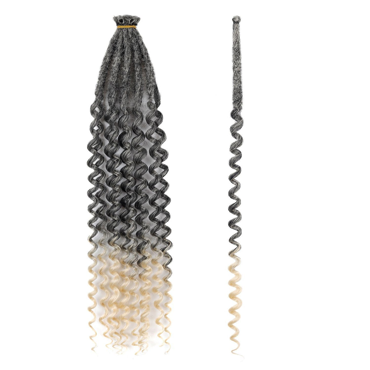Curly-End Locs Crochet Hair, 24 Inch - product view 4