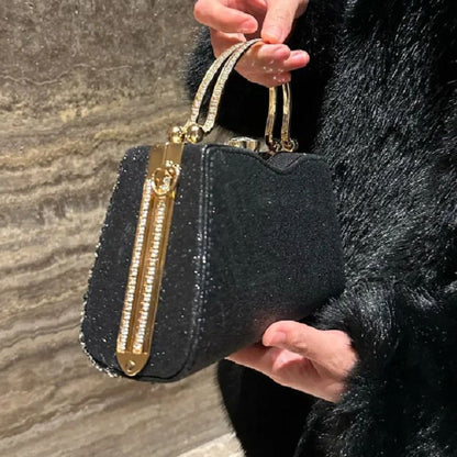 Floral Beaded Frame Evening Bag