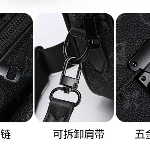 Men's Patterned Shoulder & Crossbody Bag