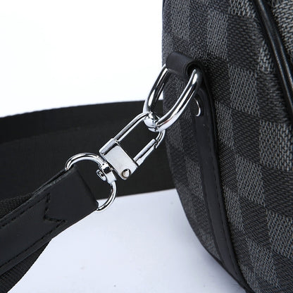 Unisex Plaid Pillow Handbag