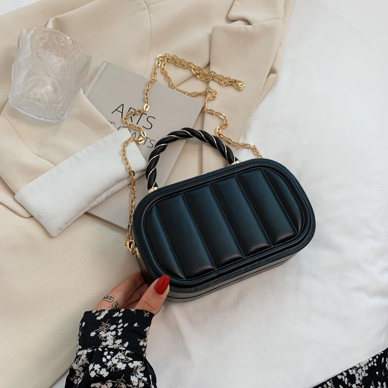 Mini Cosmetic Box Bag With Chain Strap