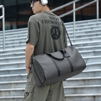Large-Capacity Woven Travel Duffel Bag