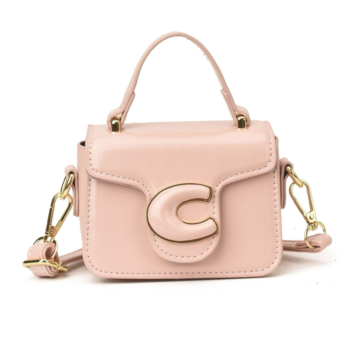 Girls' Mini Square Top-Handle Crossbody Bag