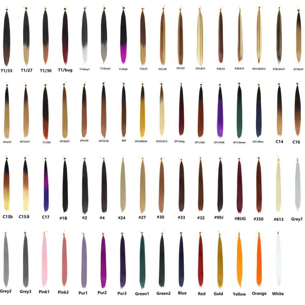 Straight Bulk Braiding Hair - product view 46