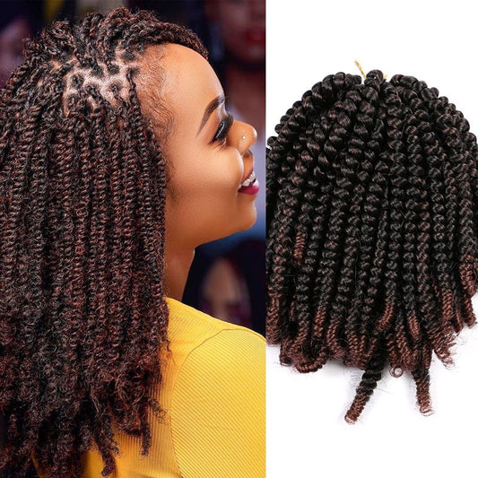 Spring Twist Crochet Hair, 8 Inch - product view 1