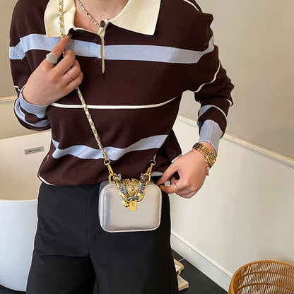 Girls' Mini Square Chain Crossbody Bag