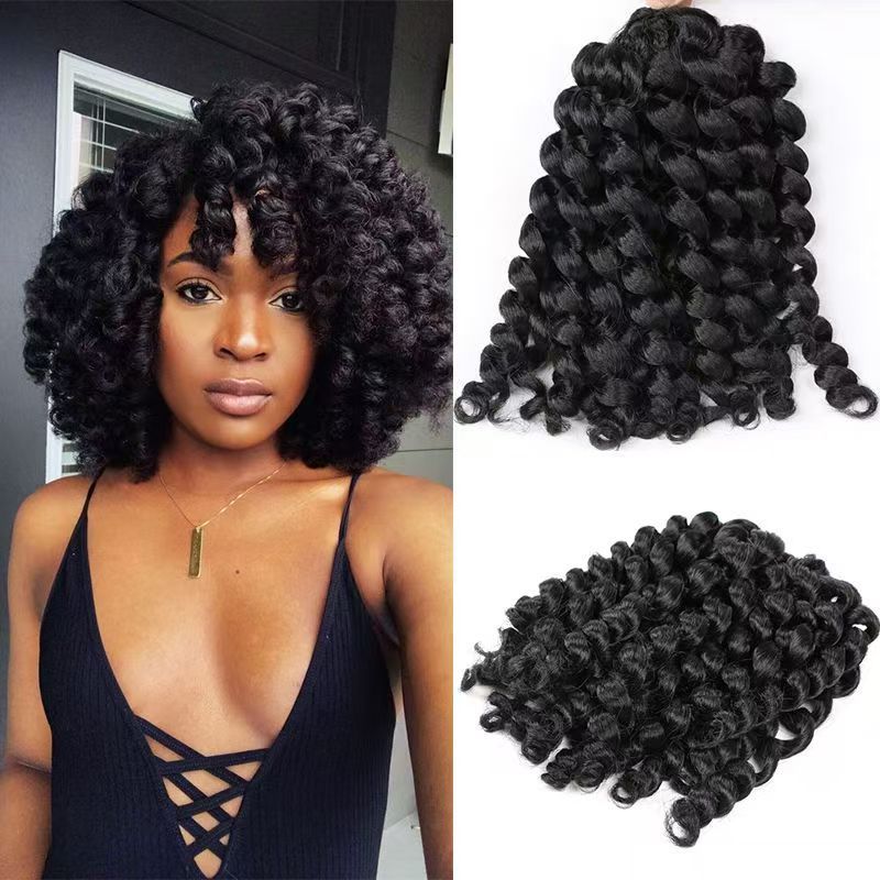 Wand Curl Crochet Hair, 8 Inch - product view 1