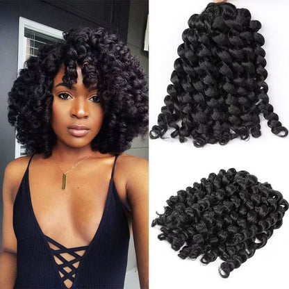 Wand Curl Crochet Hair, 8 Inch - product view 1