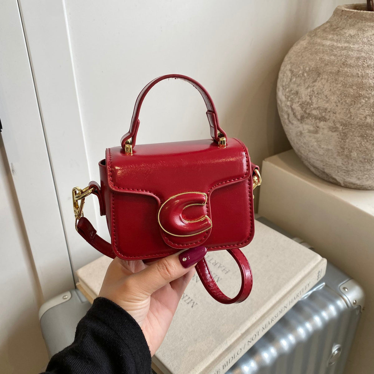 Girls' Mini Square Top-Handle Crossbody Bag
