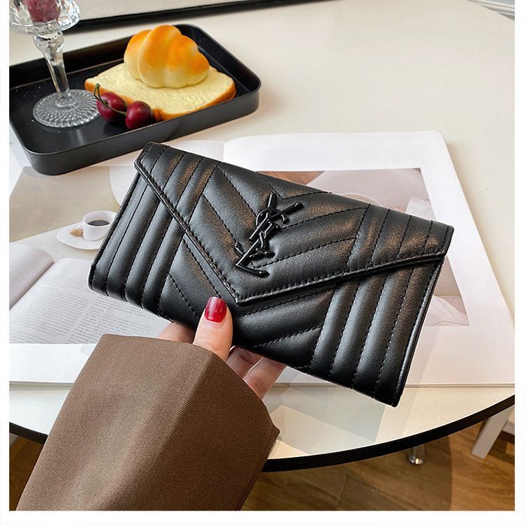 Vertical Quilted Clutch Wallet - product view 2