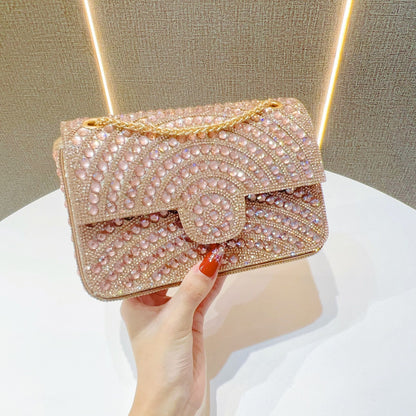 Pearl & Rhinestone Flap Evening Bag