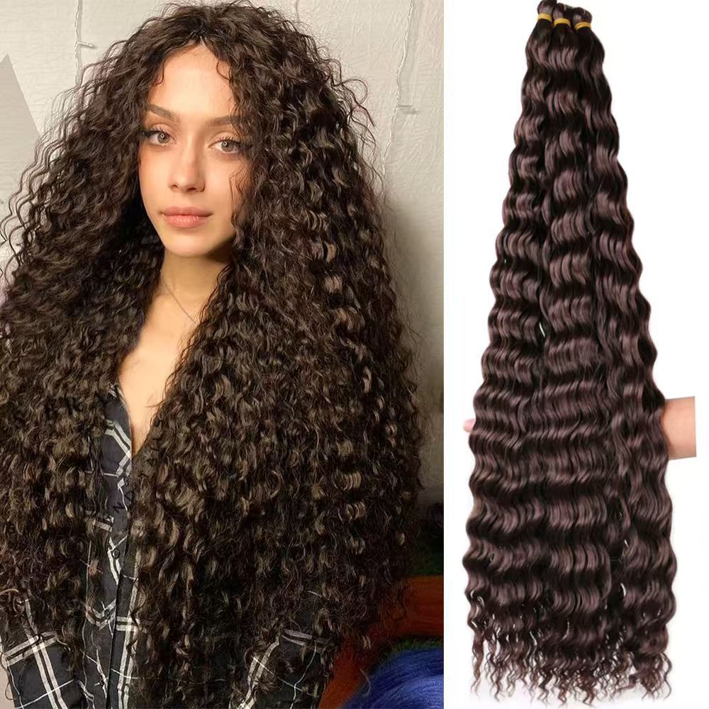Deep Wave Bulk Braiding Hair, 22 Inch - product view 1