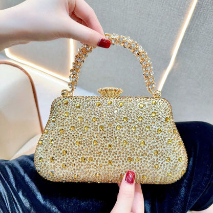 Rhinestone Mini Chain Evening Bag