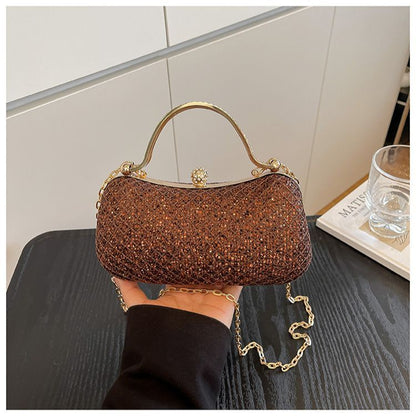 Large-Capacity Rhinestone Evening Handbag