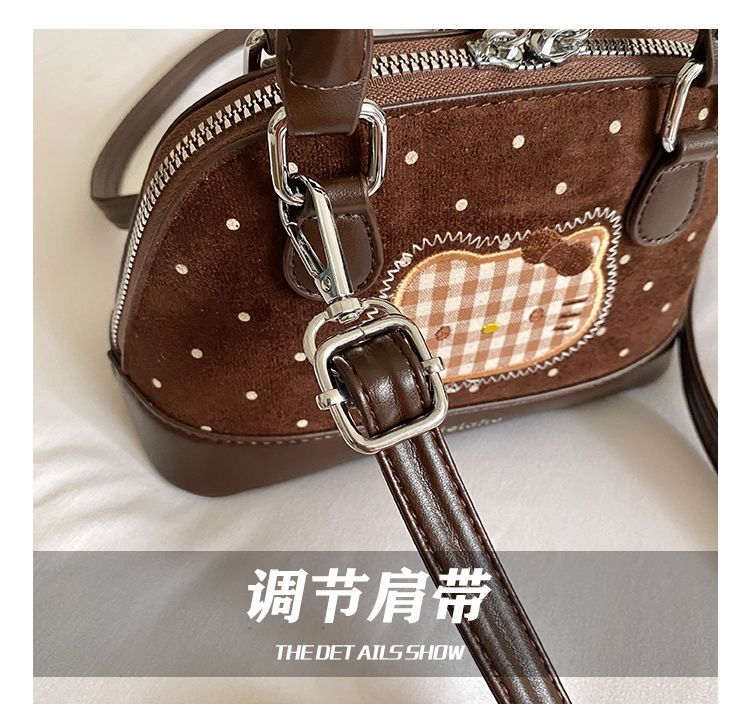 Polka-Dot Cat Mini Shoulder & Crossbody Bag