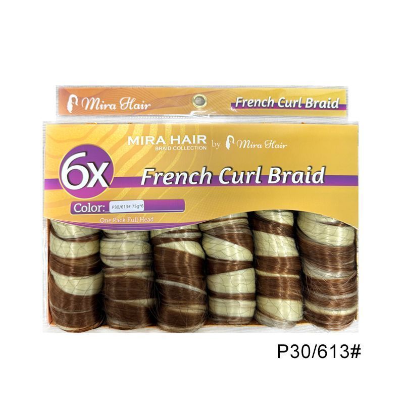6X French Spiral Curl Crochet Hair - product view 24