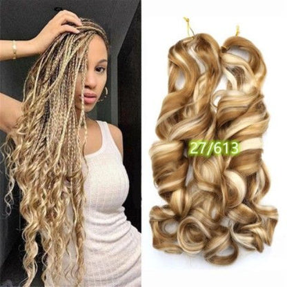 Spiral Curl Bulk Braiding Hair, 22 Inch - product view 14
