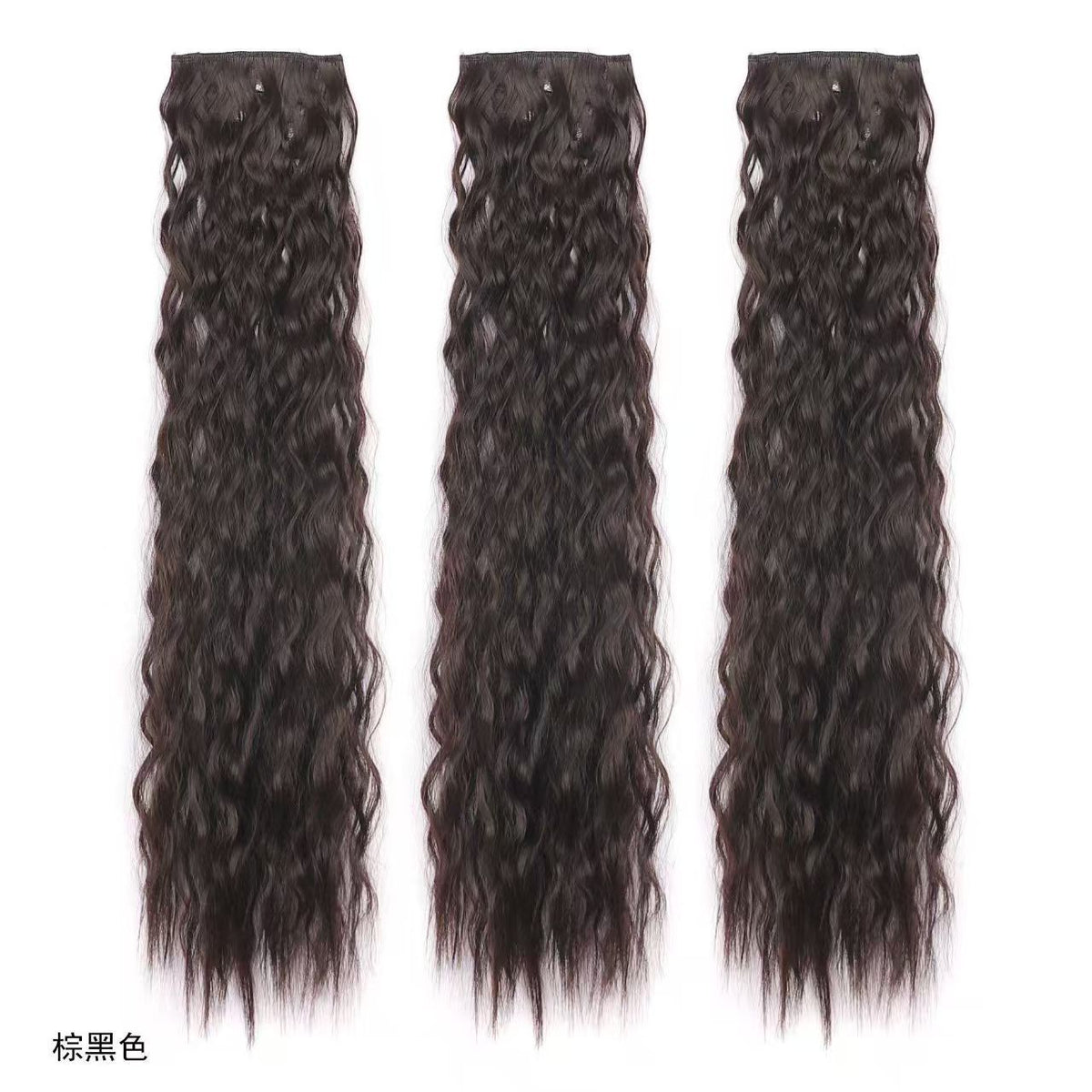Single-Piece Wavy Clip-In Extensions - product view 4
