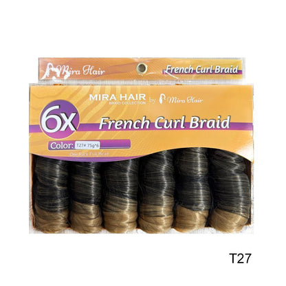 6X French Spiral Curl Crochet Hair - product view 13