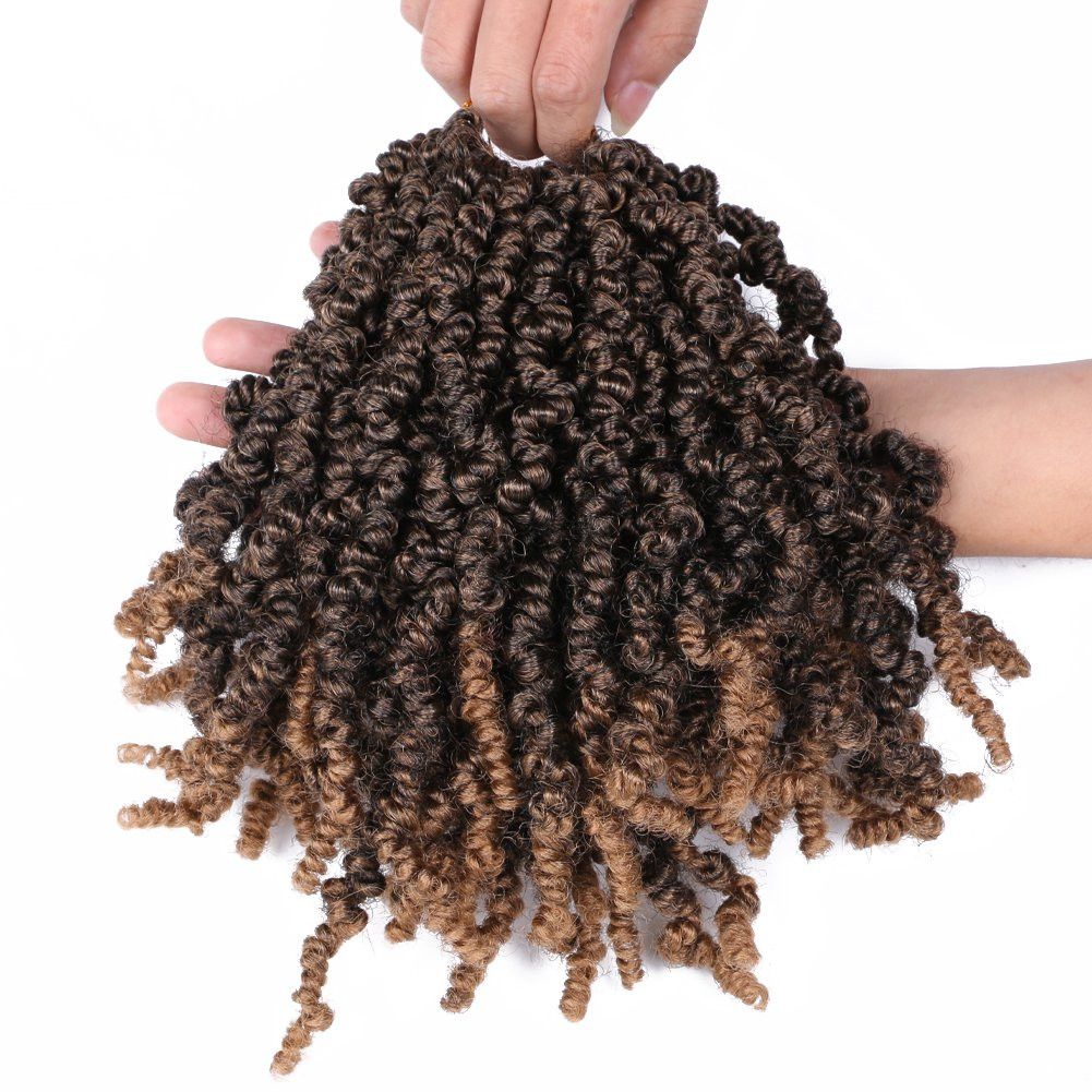 Short Spring Twist Crochet Hair, 10 Inch - product view 4