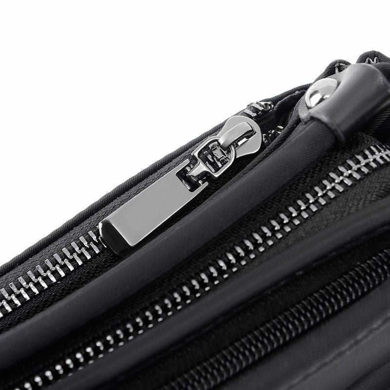 Men's Large-Capacity Pebble-Texture Shoulder Bag